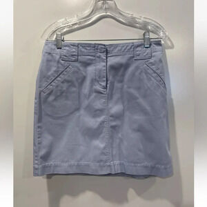 J. Crew‎ Light Blue Cotton Chino Skirt Women’s Size 6 (837)